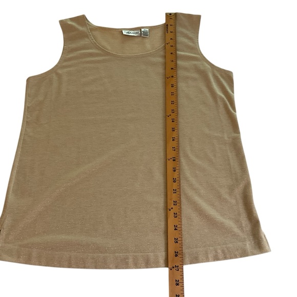 Cali and York Gold Shimmer Tank Top XL - Picture 4 of 7